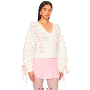 NWT $229 For Love and Lemons Laurel Cardigan S